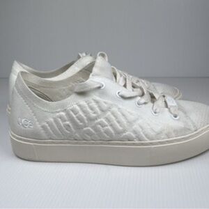 UGG Women's White Sneakers Claudi Lifestyle Lace Up Sz 10